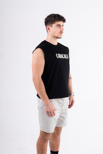 Caracals Black Vest Tank
