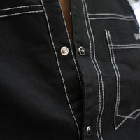 BLACK DENIM SHIRT